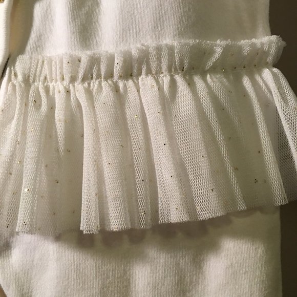 BEBE BABY Long-Sleeve Footed Tutu Coverall   3-6M - Picture 7 of 14